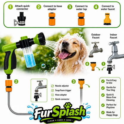 FurSpash™ FoamWash Pet Shower FurSplash